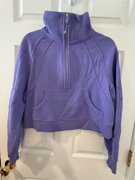 lululemon athletica Tops - lululemon athletica Scuba Oversized Funnel-Neck Half Zip in Dark Lavender
